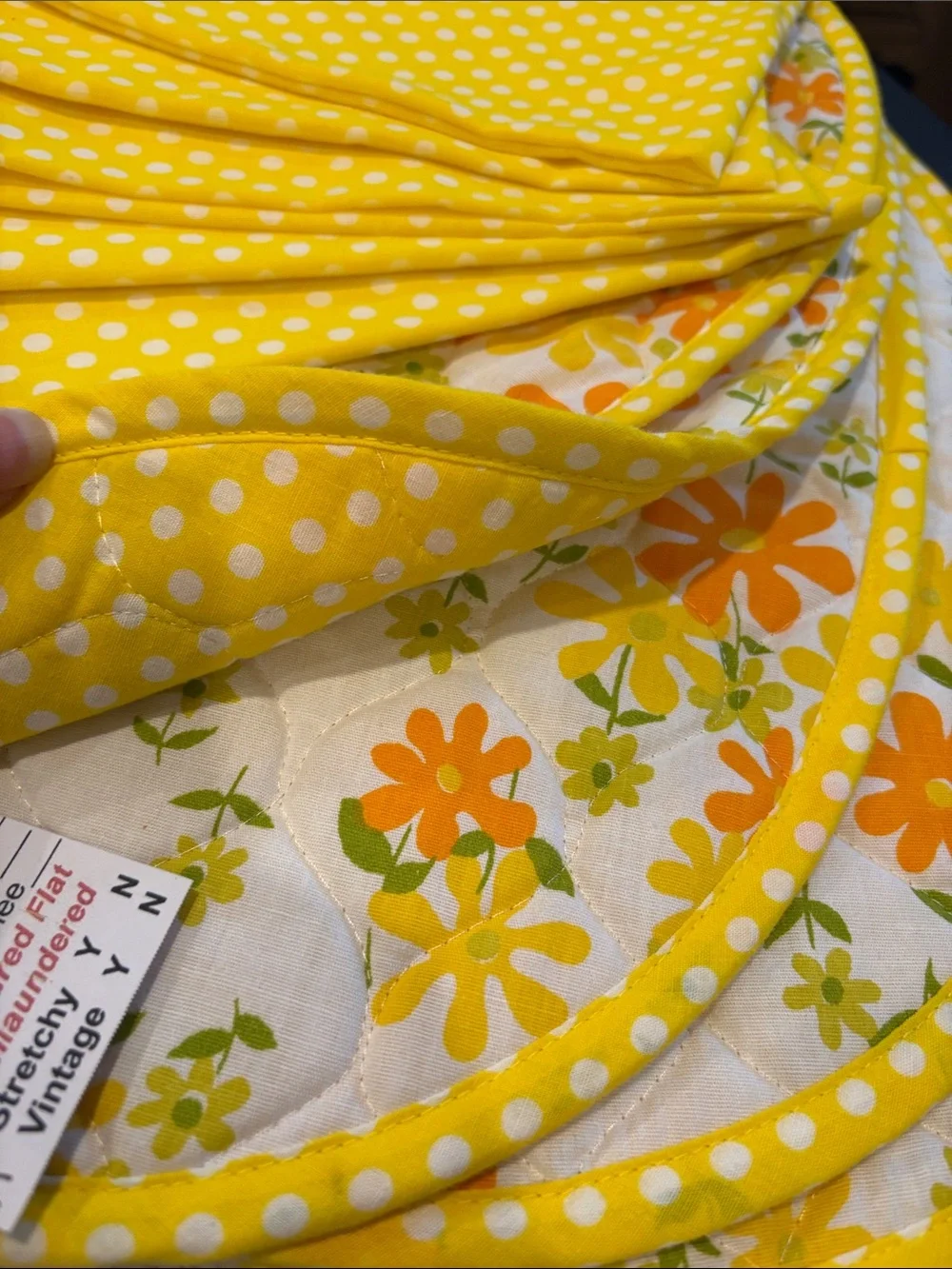 Vintage vibrant yellow